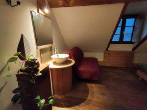 Posedenie v ubytovaní Chambre d'Hôtes - Eco Gîte la Grange