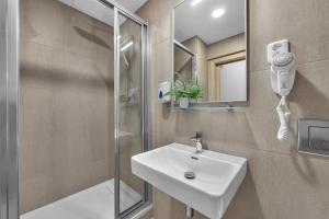 Koupelna v ubytování Abitohotel