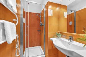 Koupelna v ubytování Abitohotel