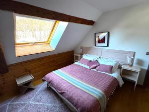 Postel nebo postele na pokoji v ubytování Chambre d'Hôtes La Grange des Ecrins