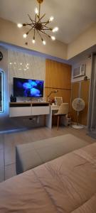 TV a/nebo společenská místnost v ubytování D&E suites with balcony