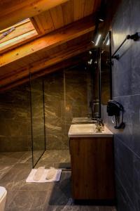 Koupelna v ubytování Hotel Delicia