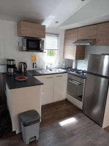 Kuchyň nebo kuchyňský kout v ubytování Mobil HOME 40 m2 3CH