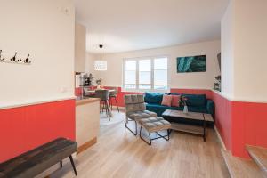 Χώρος καθιστικού στο Gustava 30