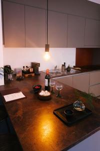 Kuchyň nebo kuchyňský kout v ubytování A Place Antwerp - Boutique Suites & Flats - Leeuwenstraat 20