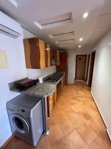 Kuchyň nebo kuchyňský kout v ubytování Imi ouaddar taghazout residence amlal