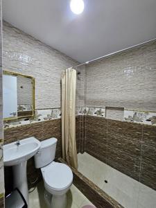 Ένα μπάνιο στο Hotel Sumac Samari