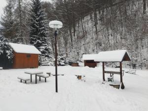 Chata 70 Dřevěnka Prkenný Důl, Žacléř, Krkonoše v zime