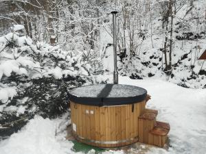 Chata 70 Dřevěnka Prkenný Důl, Žacléř, Krkonoše v zime