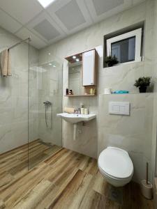 Koupelna v ubytování Jokica apartmani