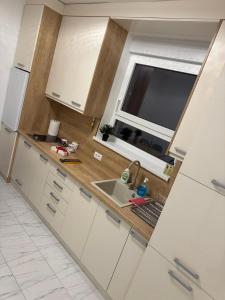 Kuchyň nebo kuchyňský kout v ubytování Jokica apartmani