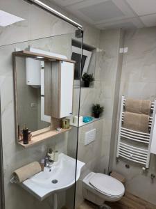 Koupelna v ubytování Jokica apartmani