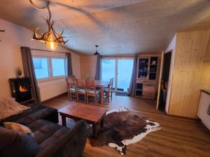 Posezení v ubytování Alpenhaus Flügelbeck - Selbstversorgung