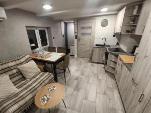 Η κουζίνα ή μικρή κουζίνα στο Apartamenty na Tylnej w Śremie