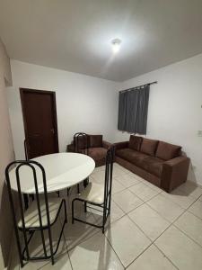 Ruang duduk di Apartamento Faria