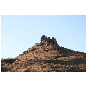 Pogled na planine ili pogled na planine iz koliba