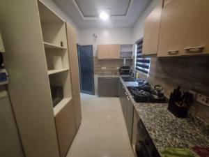 Kuchyň nebo kuchyňský kout v ubytování Stren Mulberry Apartments
