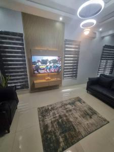 TV a/nebo společenská místnost v ubytování Stren Mulberry Apartments