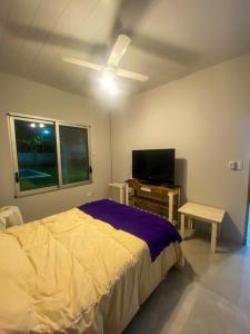 TV a/nebo společenská místnost v ubytování Quinta Las Margaritas