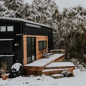 The Crest - A Tiny House with a Big View að vetri til