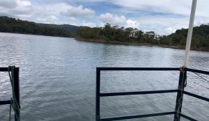 a view of a river from the front of a boat at El Ismael de Jaguas in San Rafael +1 photo