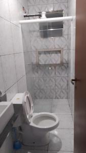 Koupelna v ubytování Chalé toque toque pequeno