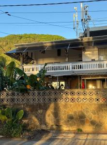 a train is parked outside of a building at JN sunflower residence in Le Morne