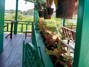 Balkón nebo terasa v ubytování Sompong sunset view guest house