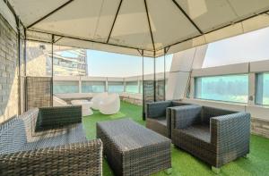 Posezení v ubytování Gwangalli Hotel primavera in Busan