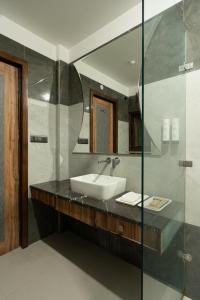 Koupelna v ubytování Hotel Sunstar Grand