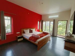 Postel nebo postele na pokoji v ubytování Serenity inn - Rose Garden