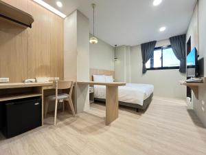 Μια τηλεόραση ή/και κέντρο ψυχαγωγίας στο Yoshi Hotel - Tainan Sinmei Branch