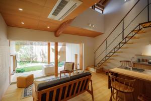 Χώρος καθιστικού στο RYOKAN KURASHIKI Residence
