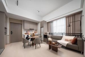 Nanjing Olympic Sports Center Suisse Place Apartment Hotel的休息区