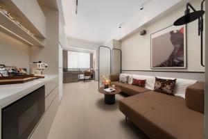Nanjing Olympic Sports Center Suisse Place Apartment Hotel的休息区