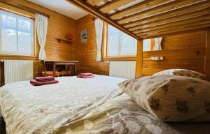 Postel nebo postele na pokoji v ubytování Penzion ALENA