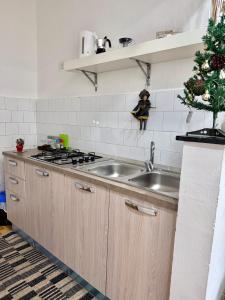A kitchen or kitchenette at La casetta mape