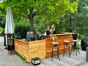 Nápoje v ubytování Chambre d'Hôtes La Grange des Ecrins