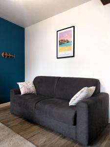 Posezení v ubytování Charmant appartement bord de mer