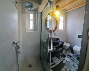 Koupelna v ubytování Villa Vanita Agios Ioannis Mykonos