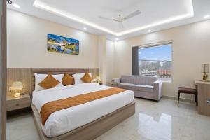 Hotel Sudarshan 객실 침대