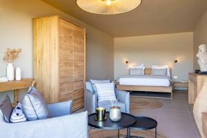 Boutique hôtel Château Rouher客房内的一张或多张床位