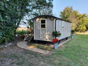 Great EllinghamにあるThe Pheasantの庭の鉢植え小屋