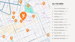 a map of all you need locations at All You Need in Curitiba +2 photos