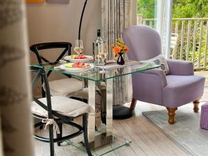 Posezení v ubytování Luxurious studio for two with spectacular views
