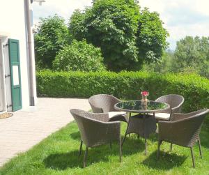 A garden outside Villa Maier
