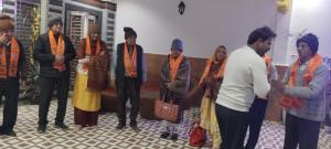a group of people standing in a room at HOTEL AYODHYA PAYING GUEST in Ayodhya