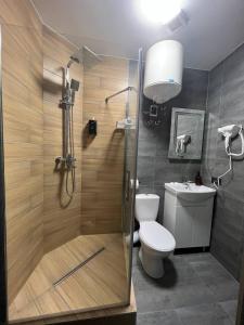 Koupelna v ubytování Hotel Menchul
