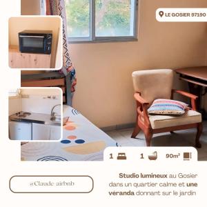 Un lugar para sentarse en Studio 28m2 meublé Le Gosier