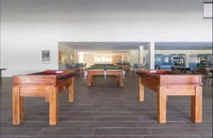 Billardbord på Luxuoso Apt Eco Resort- Beira mar Praia Carneiros